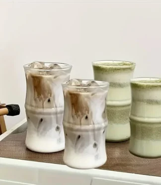 Bamboo glass cups