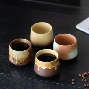 Ceramic Cup Vintage Coarse Pottery Coffee Cup Porcelain Personal Single Pottery Tea Cups Drinkware Wine Mug Water Mugs 2