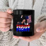 Trump Shot Never Surrender Coffee Mug Not Today You Can't Kill Freedom Attempted Assassination Donald Trump Fist Pump Shoot Cup