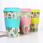 Bamboo Eco Travel Mug/Cup,Reusable and Eco Friendly Bamboo Fibre Takeaway Coffee Cup,deal Mug For Travel & Outdoors 400ml