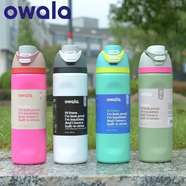 Owala Cup Good Egg Vacuum Flasks & Thermoses Water Bottle Drinkware Thermo Tumbler Stainless Steel Thermal Mug Original Cold Hot