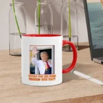 350ml/12oz Trump Ceramic Mug Funny Trump French Fry Print Mug Donald Trump Supporter Ceramic Mug Coffee Tea Cup