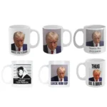 Donald Trump Cup 350ml Trump Mugshot Cup Ceramic Coffee Tea Mu Donald Trump 2024 Campaign Mug Gift Christmas Drinkware Gifts