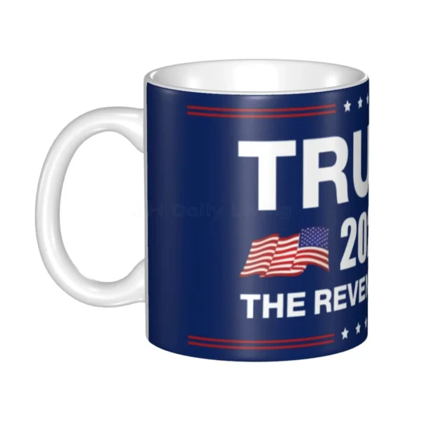 2024 Trump Save America Again Print Coffee Mug White Ceramic Cup 11 Oz Personalized Home Tea Milk Cup Creative Gift