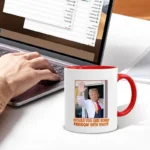 350ml/12oz Trump Ceramic Mug Funny Trump French Fry Print Mug Donald Trump Supporter Ceramic Mug Coffee Tea Cup