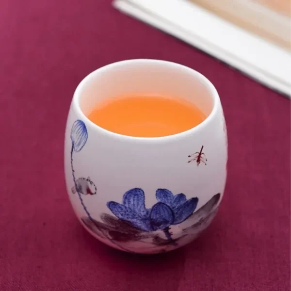 1pcs/3pcs China Ceramic Tea Cup White Porcelain Kung Fu Cups Pottery With Handle Drinkware Wine Coffee Mug Teacup Wholesale