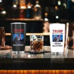 Popular American Trump Election Cup Trump Campaign Chuan Jianguo Peripherals 2024 Mug Coffee Tumbler With Lid And Straw