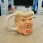 Trump 3D Ceramic Coffee Cup 301-400ml Tea Mug Weird Water Cup Funny Milk Cups Home Decor Funky Beverage Cup Drinkware