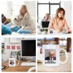 Trump Cup 400ml Cute But Rude Trump Mugshot Mug Ceramic Print Microwavable Dishwasher Safe Effortless Holding Mug Cup