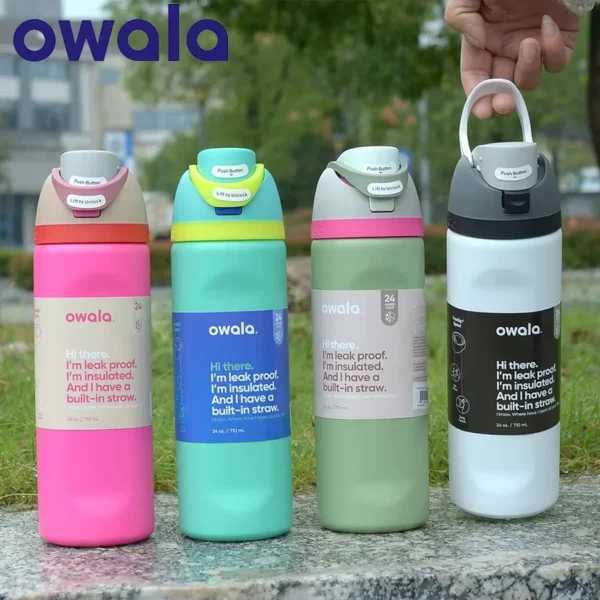 Owala Cup Good Egg Vacuum Flasks & Thermoses Water Bottle Drinkware Thermo Tumbler Stainless Steel Thermal Mug Original Cold Hot