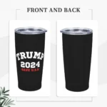 Trump 2024 President Stainless Steel Tumbler Vacuum Insulated Mugs Thermal Cold Cup Straws With Lid 20oz