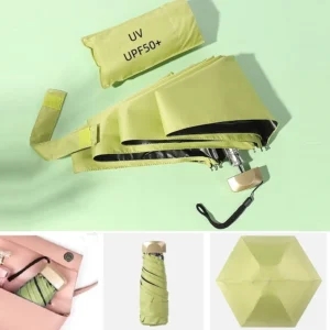 Mini Five Fold Umbrella Sunscreen Sunscreen and UV Protection Portable Men's and Women's Fashion Weather Bag Umbrella 2