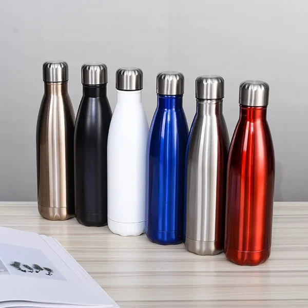 Free Custom Sports Water Bottle Stainless Steel Colar Bottle