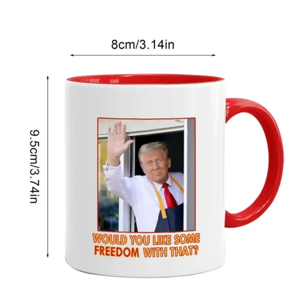 350ml NEW Trump Mugshot Coffee Mug Ceramic Cup 12Oz Home Tea Milk Cup Creative Gift For Adult Kids Kitchen Accessories