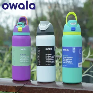 Original Owala Insulated Stainless Steel Water Bottle with Straw, BPA-Free Sports Water Bottle, Great for Travel, 24Oz/32 Oz, 2