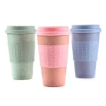 1PC Wheat Straw Mug Creative Drinkware Reusable Bamboo Fibre Ecoffee Cups Eco Friendly Travel Mugs