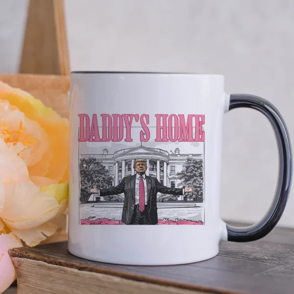 Trump Daddy's Home Ceramic Coffee Mug The White House Tea Mugs 325ml Tea Cup Water Cup Funny Milk Cups Beverage Cup Drinkware