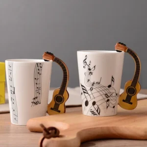 Cross-border Amazon Foreign Trade Household Ceramic Cup ins Music Water Cup Coffee Cup Couple Cup Mug Gift Cthulhu Tardis Trump  2