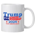 Trump Cup 350ml White Ceramic Trump 2024 Coffee Mug Funny Coffee Mug for Family Friend Ceramic Coffee Cups for Brother Dad