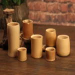 1PC Japan Style Natural Bamboo Carved Water Cup Tea Beer Coffee Juice Drinking Mug Handmade Wooden Cup