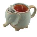 Elephants Cute Ceramic Mugs 16 oz Cup with Tea Bag Holder For Tea And Coffee Tea Drinker Gift Creativity Tea Mug Coffee Mug