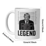 Donald Trump Cup 350ml Trump Mugshot Cup Ceramic Coffee Tea Mu Donald Trump 2024 Campaign Mug Ceramic Coffee Mugs