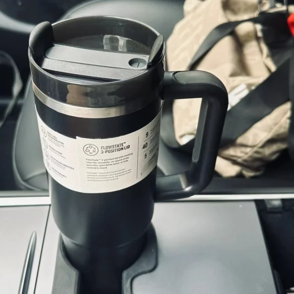 30/40ozVacuum Insulated Car Mug For Stanleys Double Wall Thermal Iced Travel Cup and Tumbler FlowState Straw Lid Stainless Steel