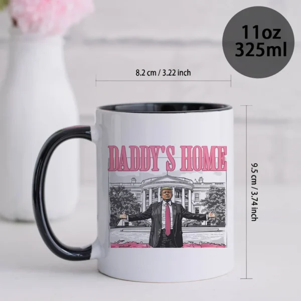 Trump Daddy's Home Ceramic Coffee Mug The White House Tea Mugs 325ml Tea Cup Water Cup Funny Milk Cups Beverage Cup Drinkware