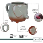 Elephants Cute Ceramic Mugs 16 oz Cup with Tea Bag Holder For Tea And Coffee Tea Drinker Gift Creativity Tea Mug Coffee Mug