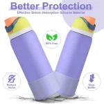 Silicone Water Bottle Boot For Owala Anti-Slip Protective Sleeve Bottom Bumper Protector For Freesip Twist 24oz 32oz 40oz New